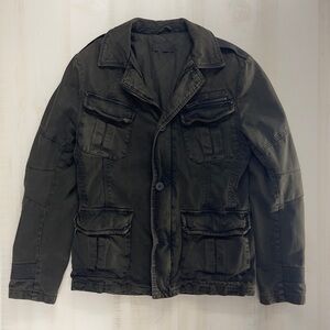 ROGUE STATE mens utility military green canvas jacket coat M